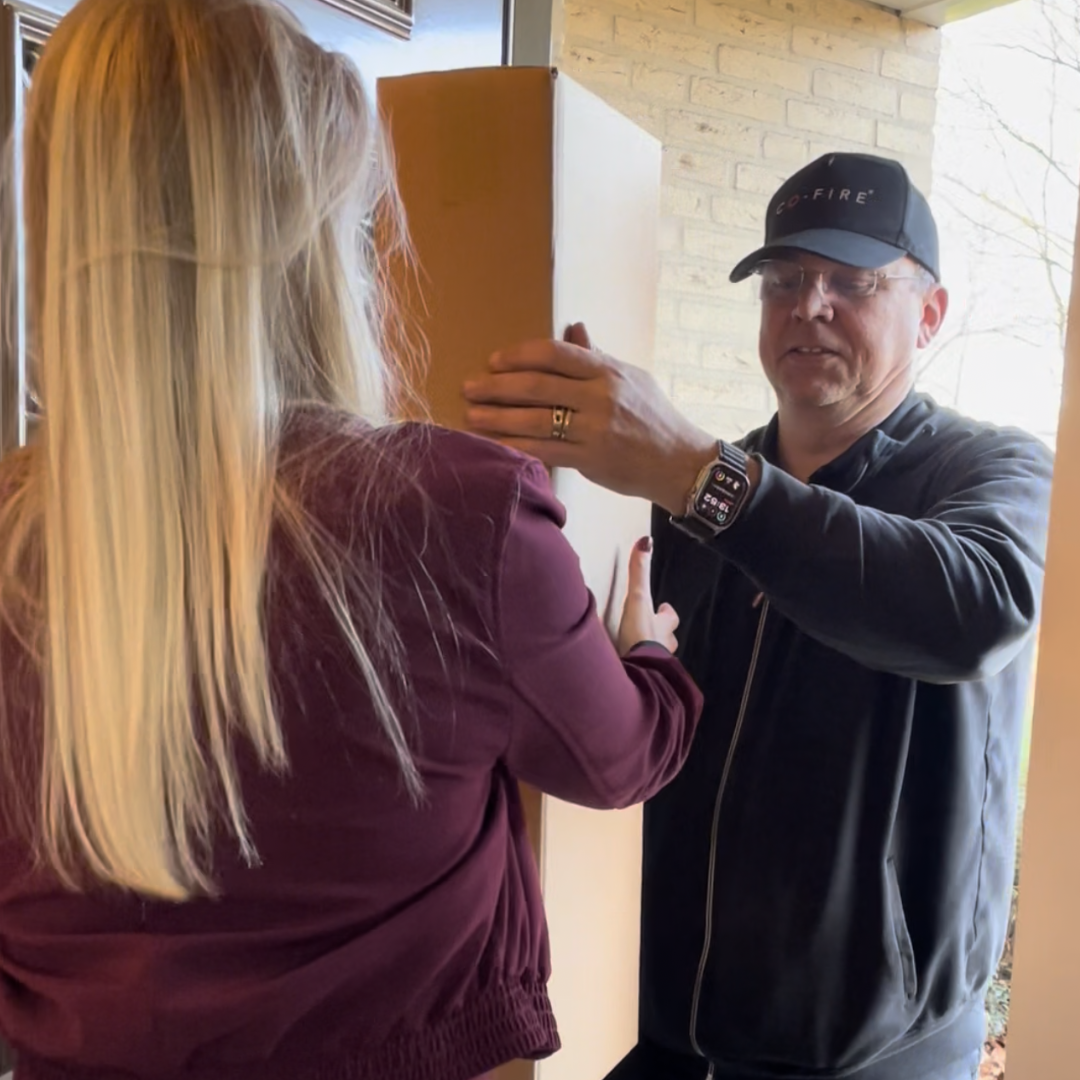 bezorging wordt geleverd door Co-fire