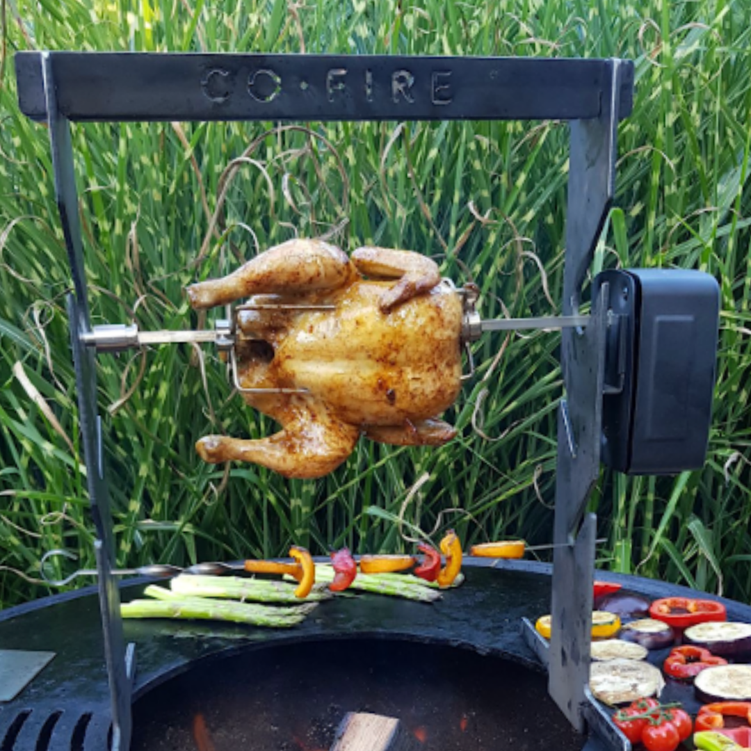 pulled chicken maken aan spitfire kip grillen
