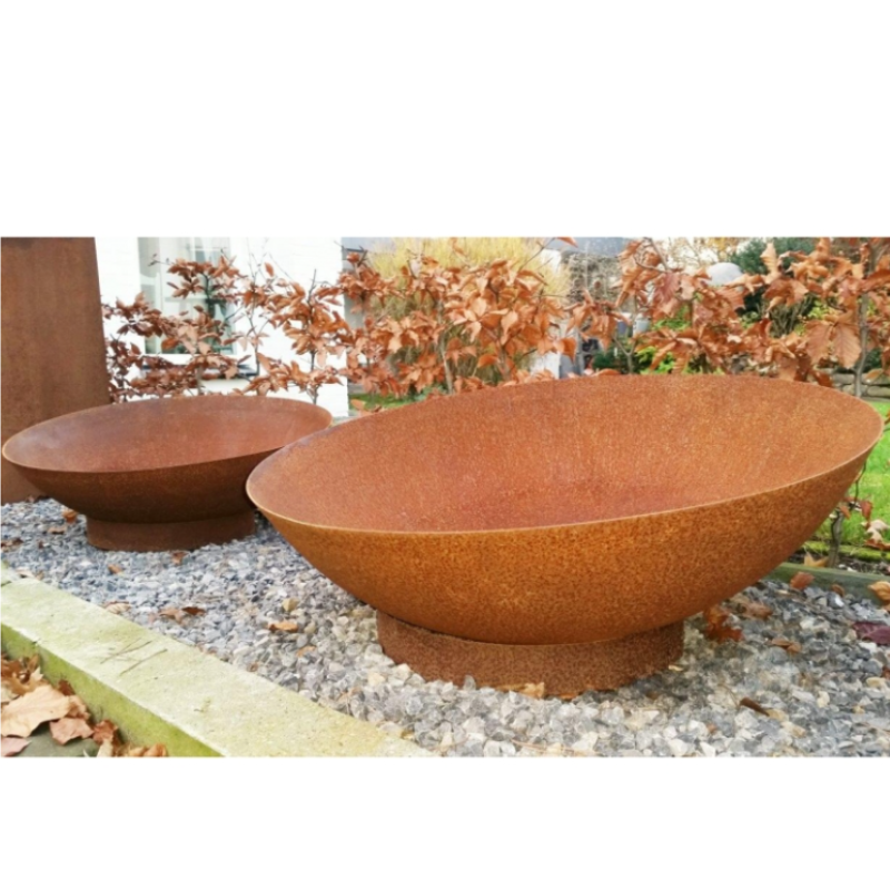 Vuurschaal Cortenstaal diep Ø 60