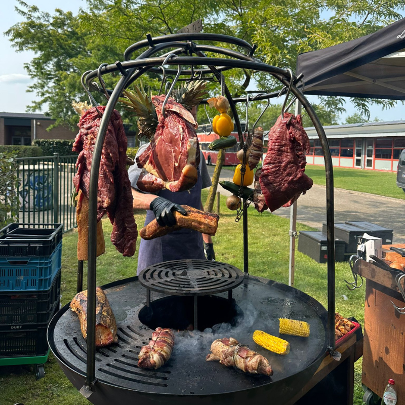 Ribeye bakken op grillring