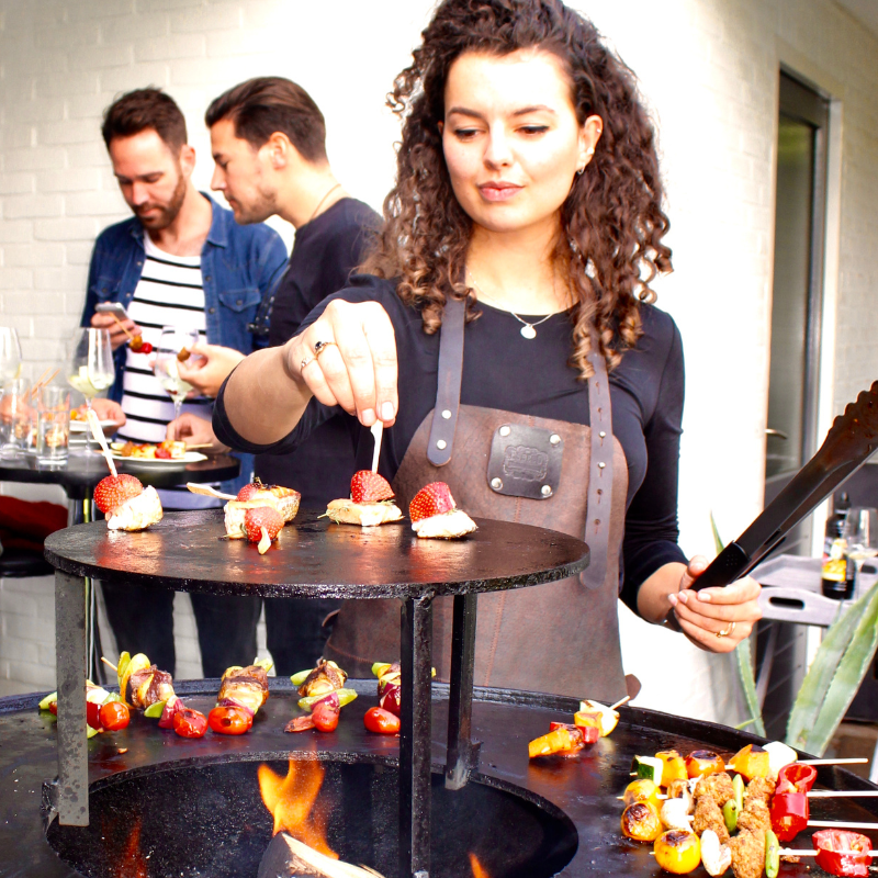 Worst grillen op plancha