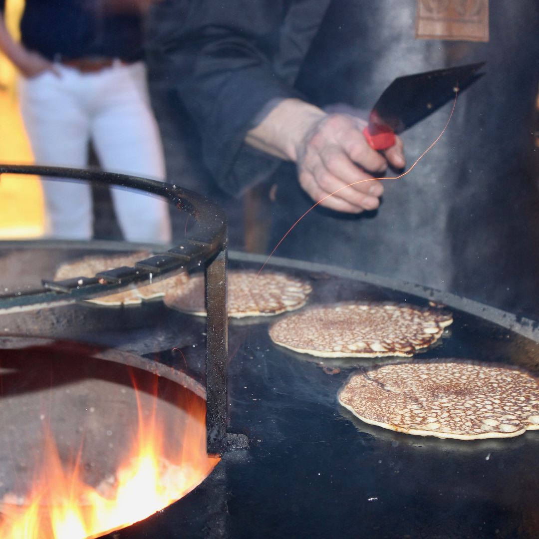 pannenkoeken maken op plancha bb1